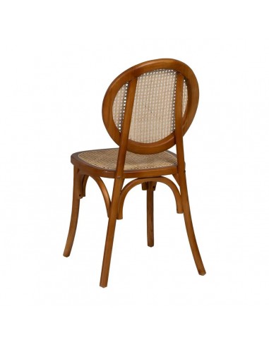 Cadeira medalhão Thonet em madeira de vime cor...