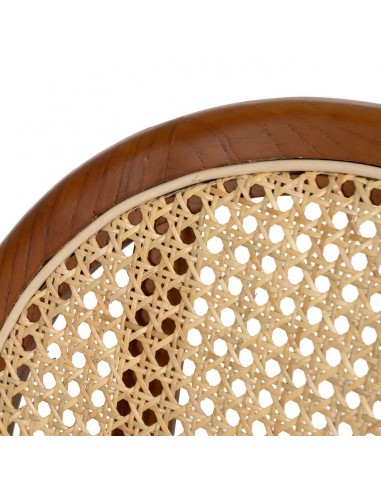 Cadeira medalhão Thonet em madeira de vime cor...