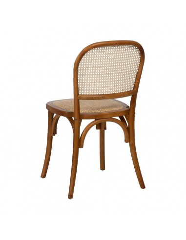 Silla de ratán colonial REXIT en madera color miel