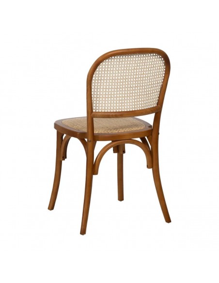 Silla de ratán colonial REXIT en madera color miel