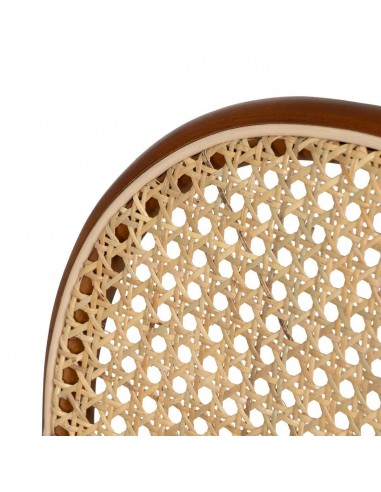Silla de ratán colonial REXIT en madera color miel