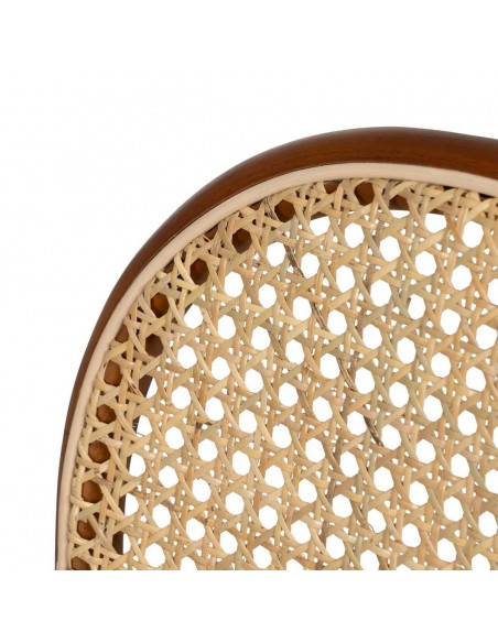 Silla de ratán colonial REXIT en madera color miel