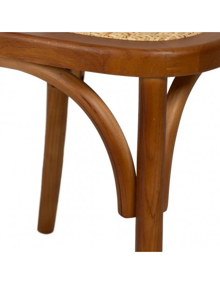 Silla de ratán colonial REXIT en madera color miel