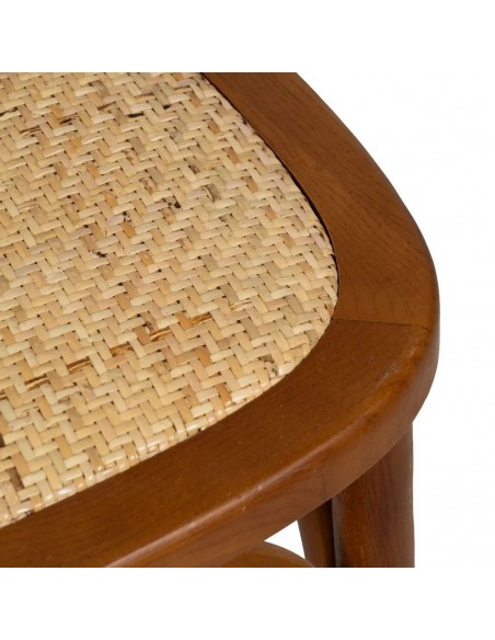 Silla de ratán colonial REXIT en madera color miel