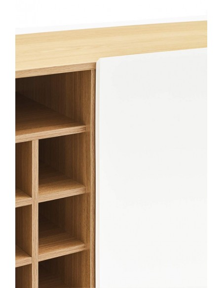 TEULAT MUEBLE AUXILIAR ARISTA, BOTELLERO, BLANCO. TEULAT MUEBLE AUXILIAR ARISTA, BOTELLERO, BLANCO.