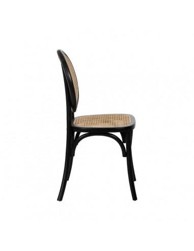 Cadeira medalhão Thonet em madeira de vime cor...