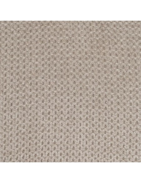 Silla de comedor NELIDA tapizada en beige con patas metálicas negras