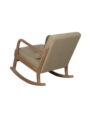 Mecedora Japandi MALIA en madera natural y...