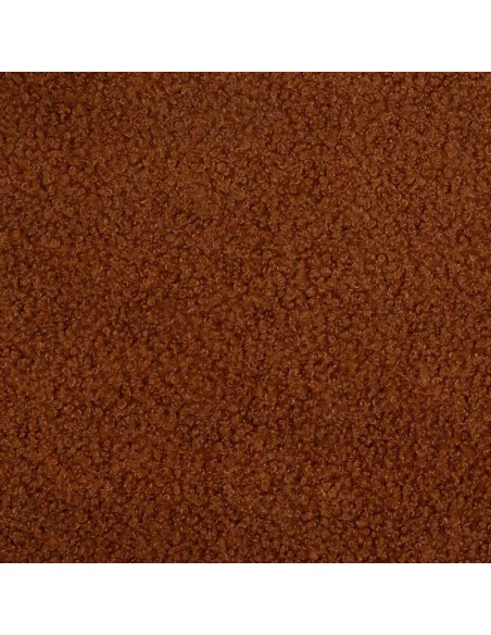 Mecedora JAPANDI AMBRA de madera natural y tapizado marrón