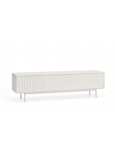 Teulat MUEBLE TV SIERRA 180x40, minimalista lacado en blanco.