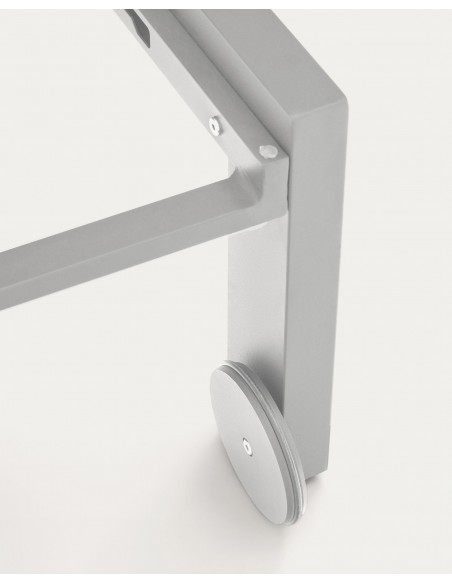 Tumbona CANUT de aluminio y textilene gris claro