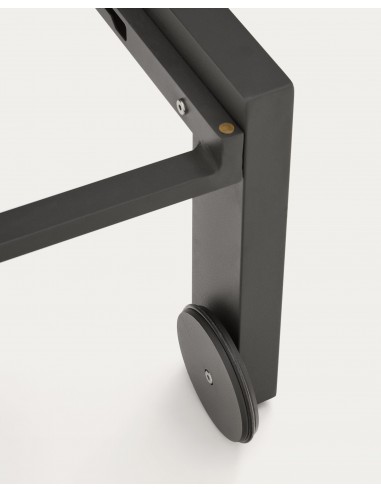 Espreguiçadeira CANUT em alumínio e textura...