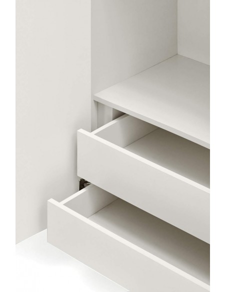 Teulat Aparador alto de design Serra lacado a branco.