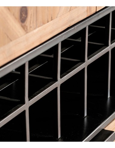 Armario Botellero LONGFORD de Madera de Abeto y...