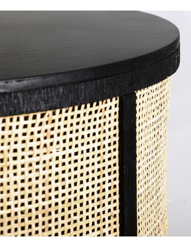 Balcão de bar BEILEN em rattan natural e...