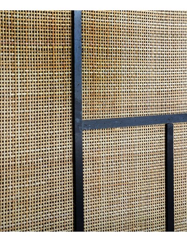 Balcão de bar BEILEN em rattan natural e...