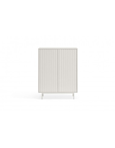 Teulat Aparador alto de design Serra lacado a branco.