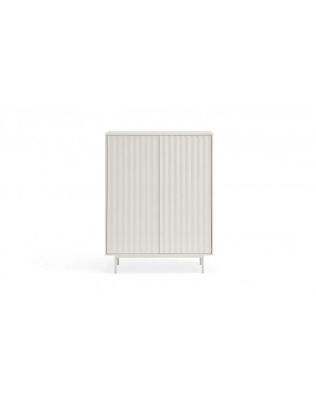 Teulat Aparador alto de diseño SIERRA lacado en blanco. Teulat Aparador alto de diseño SIERRA lacado en blanco.