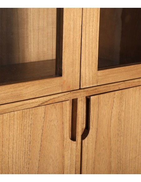 Vitrina KAMENZ de Estilo Escandinavo en Madera Natural