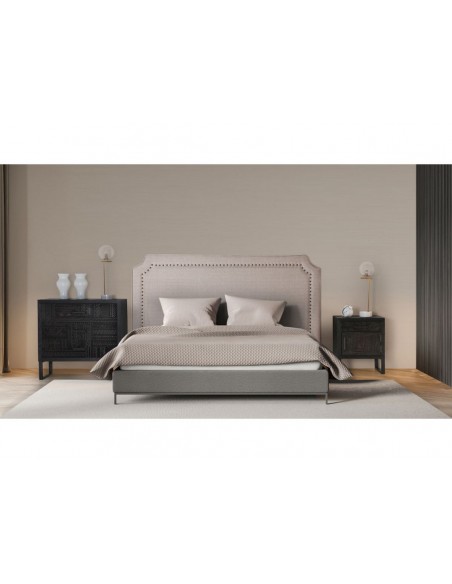 Cabezal Sousel Beige de Lino 160 cm