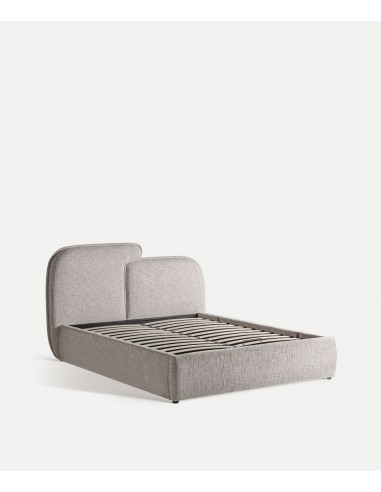 Cama Verna con Canapé y Cabecero Asimétrico, diseño Moderno y Almacenaje Extra