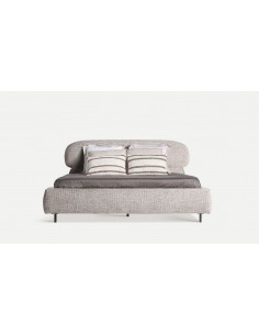 Cama Sannes Tapizada en Beige, estilo Contemporáneo y... 2
