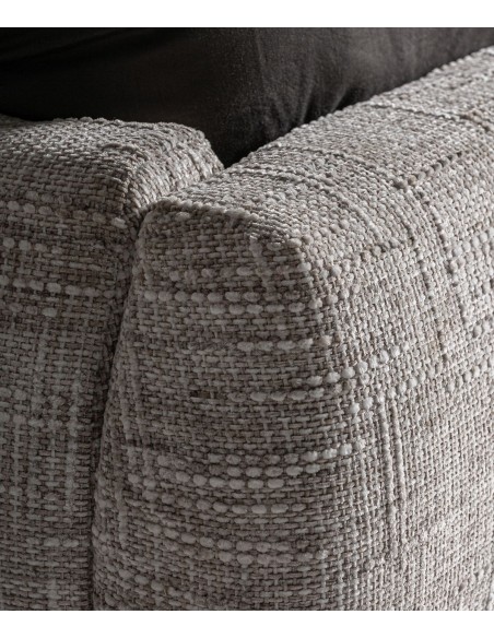 Cama Sannes Tapizada en Beige, estilo Contemporáneo y Natural