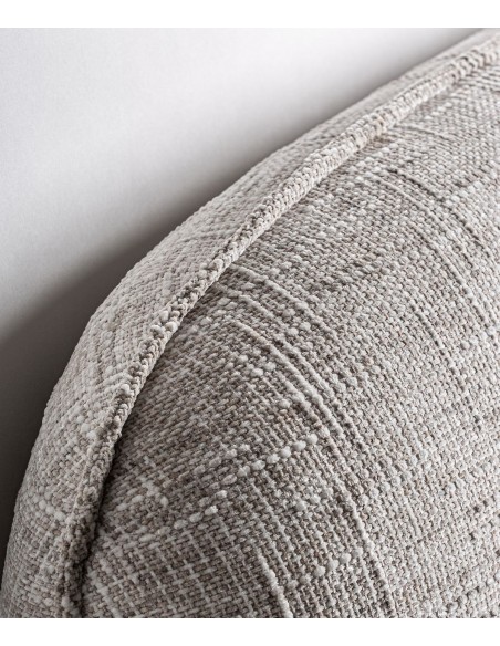 Cama Sannes Estofada em Bege, estilo Contemporâneo e Natural