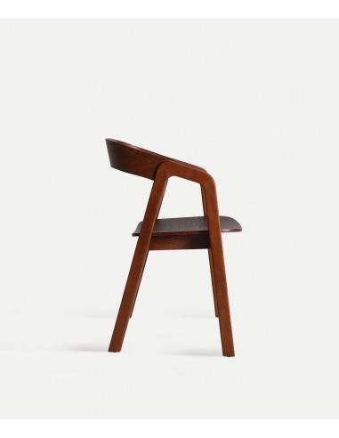 Silla contemporánea artesanal REDE madera color...