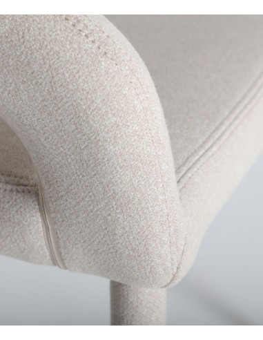 Cadeira CASSEL Art Déco em aço inoxidável e...