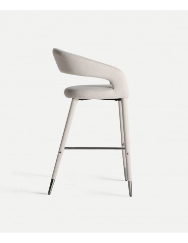 Banqueta alta CASSEL 76 art déco em aço...