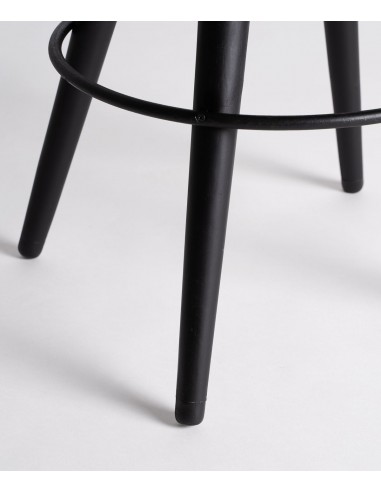 Taburete bajo en piel verde BEFAUX 59, estilo...