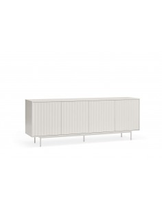 TEULAT APARADOR Serra 210x44, minimalista, gavetas lacadas a branco.