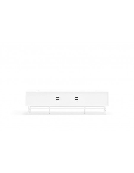 TEULAT MUEBLE TV PUNTO 180x40, DM lacado y metal blanco TEULAT MUEBLE TV PUNTO 180x40, DM lacado y metal blanco
