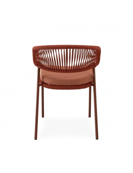 Silla apilable de Exterior PALMIRA en Cuerda y Acero