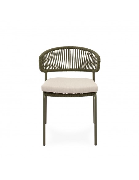Silla apilable de Exterior PALMIRA en Cuerda y Acero