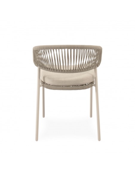 Silla apilable de Exterior PALMIRA en Cuerda y Acero
