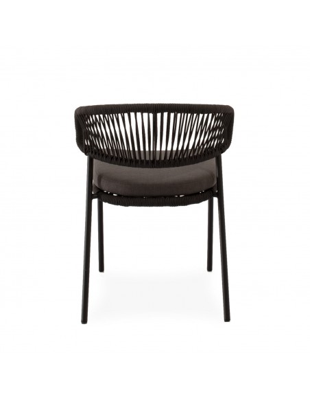 Silla apilable de Exterior PALMIRA en Cuerda y Acero