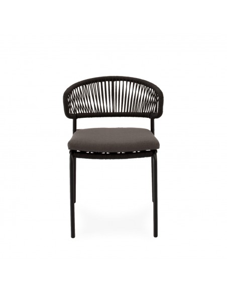 Silla apilable de Exterior PALMIRA en Cuerda y Acero