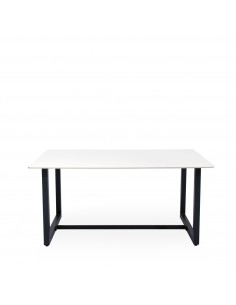 Mesa de exterior AUDREY 160 x 90 em porcelânico e aço... 2