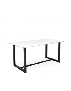 Mesa de exterior AUDREY 160 x 90 em porcelânico e aço...