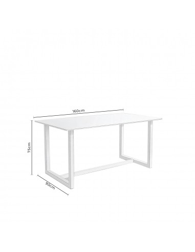 Mesa de exterior AUDREY 160 x 90 em porcelânico...