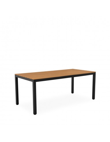Mesa de Exterior CINTHIA 180 x 86 en Polimadera y Aluminio Negro