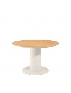 Mesa de exterior redonda ETHEL 120 cm, em madeira poli e...