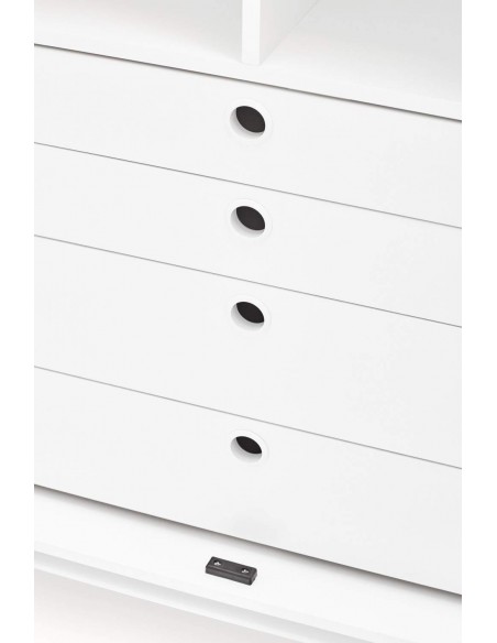 TEULAT APARADOR ponto ALTO, DM lacado branco, metal TEULAT APARADOR ponto ALTO, DM lacado branco, metal