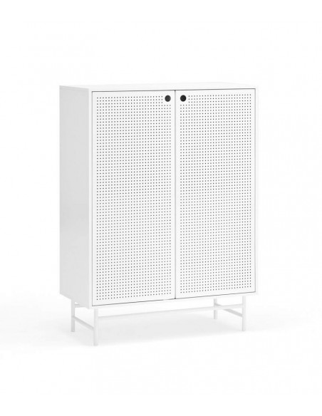 TEULAT APARADOR ponto ALTO, DM lacado branco, metal TEULAT APARADOR ponto ALTO, DM lacado branco, metal