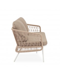 Conjunto de jardín ODESA acero galvanizado blanco y... 2