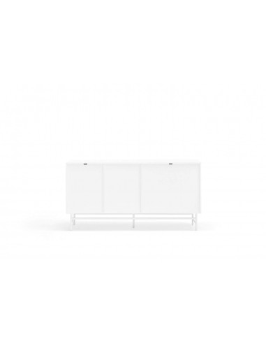 TEULAT APARADOR PUNTO 150x47, DM lacado y metal blanco