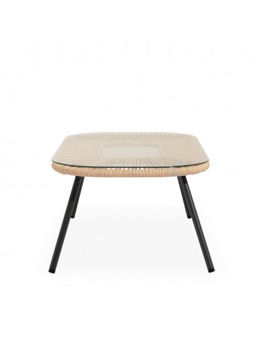 Set de jardín PERUGIA acero galvanizado negro y...