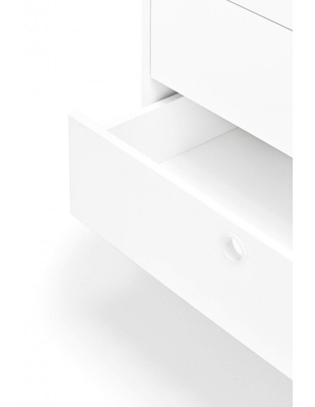 TEULAT APARADOR ponto 150X47, DM lacado e metal branco